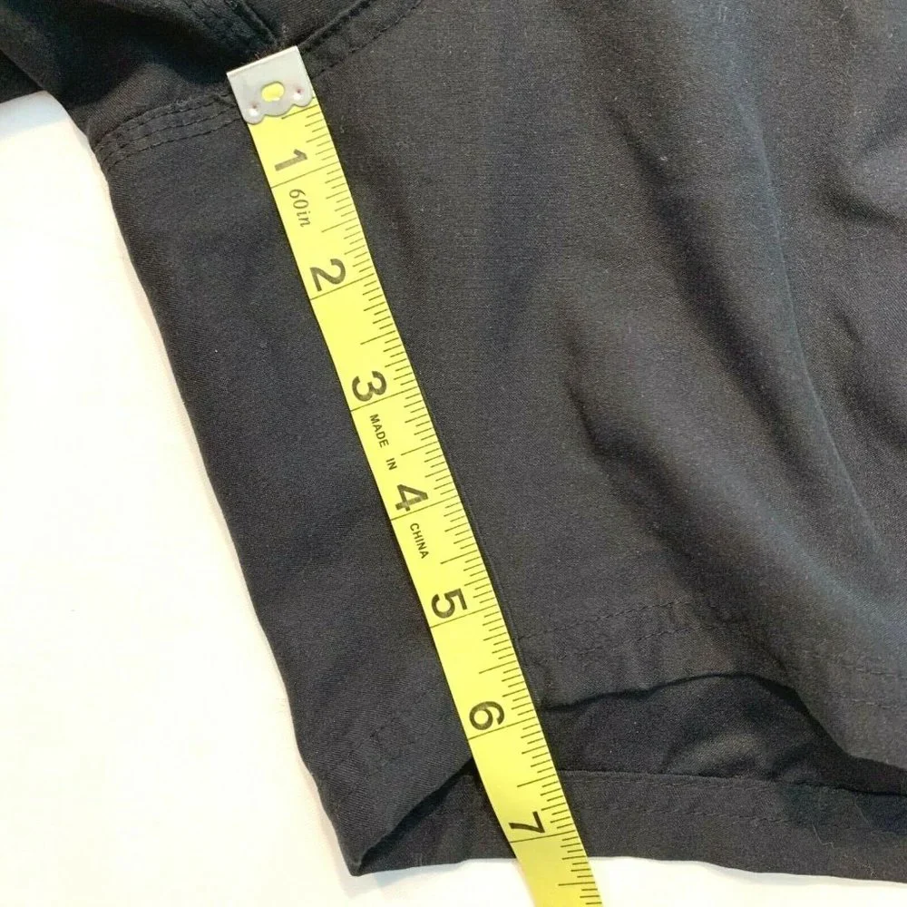 Vintage Nike Swoosh Swim Trunks Board Shorts Mesh Brief Lined‎ XL Black EUC
